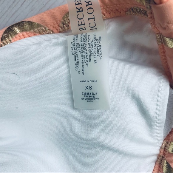 Victoria’s Secret Bikini in Peach & Gold NWOT - Picture 5 of 7